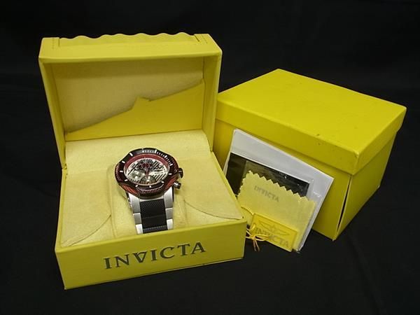 ■稼働品■新品■未使用■ INVICTA インビクタ BOLT 31179 SS クオーツ 100m防水 腕時計 ウォッチ シルバー系×ブラック系 BL4749