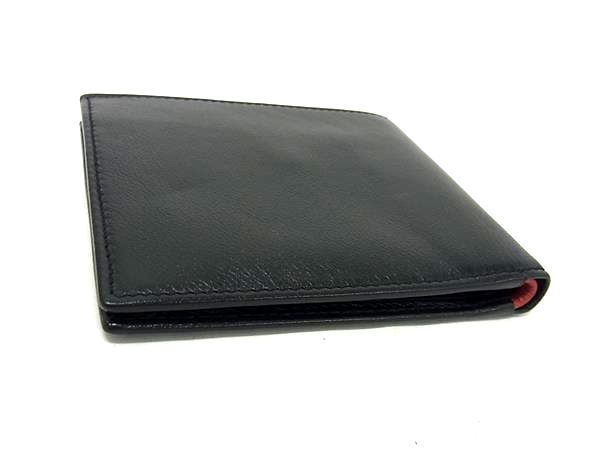 ■新品■未使用■ S.T.Dupont エス･テー･デュポン レザー 二つ折り 財布 ウォレット 札入れ 小銭入れ メンズ ブラック系 BL4755