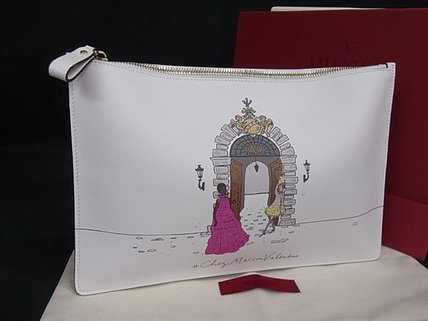 ■新品■未使用■ VALENTINO GARAVANI ヴァレンティノ VW9P0269MNQ 21SS ミラノコレクション レザー クラッチバッグ BL5411