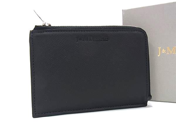 ■新品■未使用■ J＆M DAVIDSON ジェイアンドエムデヴィッドソン レザー コインケース コインパース カードケース ブラック系 BL5469