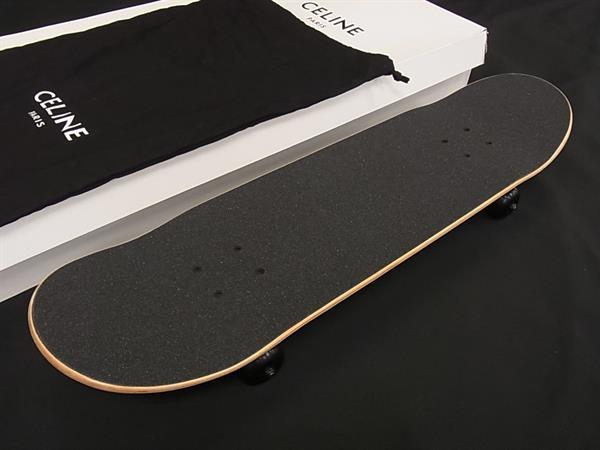 ■極美品■ CELINE セリーヌ ウッド スケートボード デッキ ブラック系 BL8468