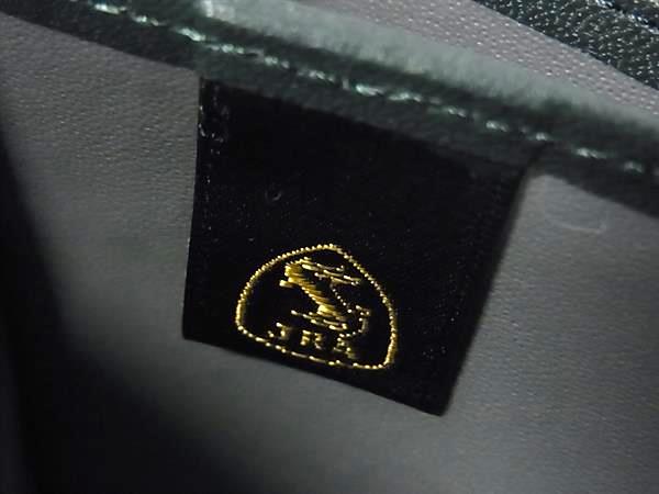 ■極上■本物■JRA公認■新品■未使用■ HALEINE アレンヌ クロコダイル L字ファスナー 長財布 札入れ 小銭入れ グリーン系 BL8647_5