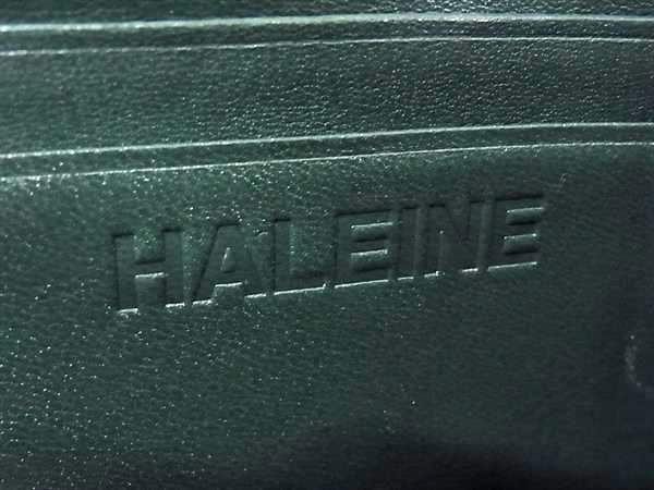 ■極上■本物■JRA公認■新品■未使用■ HALEINE アレンヌ クロコダイル L字ファスナー 長財布 ウォレット グリーン系 BL8648_4