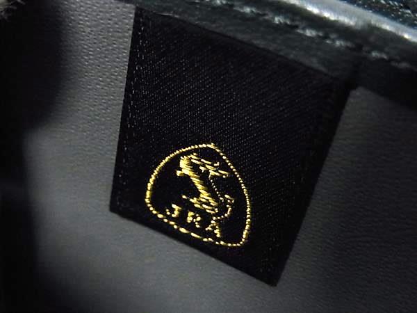 ■極上■本物■JRA公認■新品■未使用■ HALEINE アレンヌ クロコダイル L字ファスナー 長財布 ウォレット グリーン系 BL8648_5