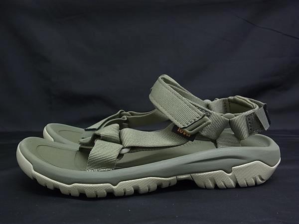 ■新品同様■ Teva テバ ハリケーン エックスエルティー2 キャンバス サンダル 表記サイズ 24.0cm 靴 シューズ カーキ系 BL9598