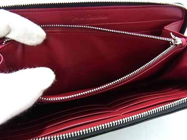 ■新品■未使用■ J＆M DAVIDSON ジェイアンドエムデヴィッドソン レザー ラウンドファスナー 長財布 ウォレット ブラック系 BM4413_3