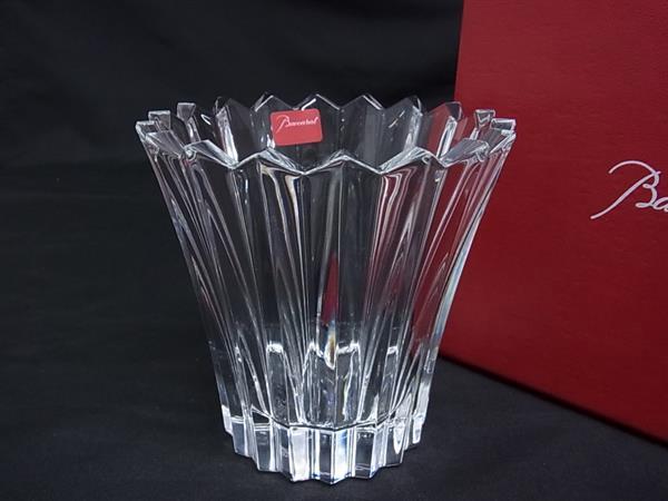 ■新品■未使用■ Baccarat バカラ マティアス ミルニュイ クリスタルガラス フラワーベース キャンドルホルダー クリア BM5391