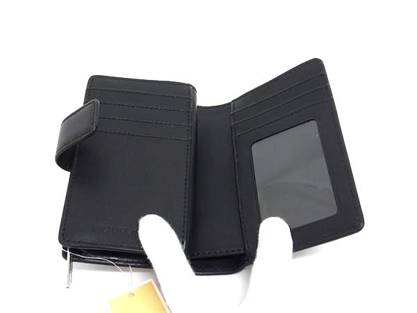 ■新品■未使用■ MICHAEL KORS マイケルコース  MK柄 PVC 二つ折り 財布 ウォレット 小銭入れ レディース  ブラック系 BM9712_2