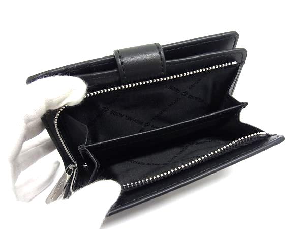■新品■未使用■ MICHAEL KORS マイケルコース  MK柄 PVC 二つ折り 財布 ウォレット 小銭入れ レディース  ブラック系 BM9712_4
