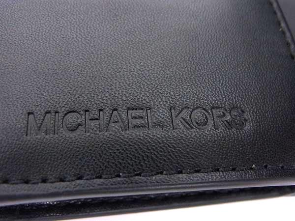 ■新品■未使用■ MICHAEL KORS マイケルコース  MK柄 PVC 二つ折り 財布 ウォレット 小銭入れ レディース  ブラック系 BM9712_5