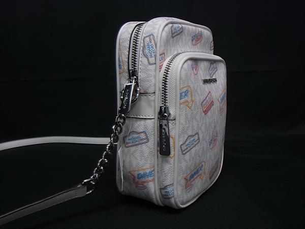 ■新品■未使用■ MICHAEL KORS マイケルコース 35T5STVC2I ダイナー PVC ショルダーバッグ 斜め掛け レディース ホワイト系 BM9915_1