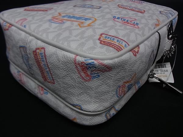 ■新品■未使用■ MICHAEL KORS マイケルコース 35T5STVC2I ダイナー PVC ショルダーバッグ 斜め掛け レディース ホワイト系 BM9915_6