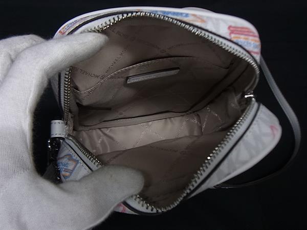 ■新品■未使用■ MICHAEL KORS マイケルコース 35T5STVC2I ダイナー PVC ショルダーバッグ 斜め掛け レディース ホワイト系 BM9915_7