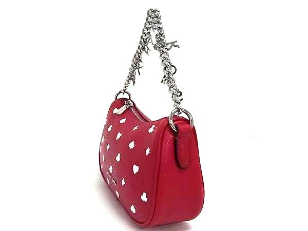 ■新品■未使用■ MICHAEL KORS マイケルコース 35F5S10C1V CARMELA レザー 2WAY ハンドバッグ ショルダー レッド系 BM9916_2