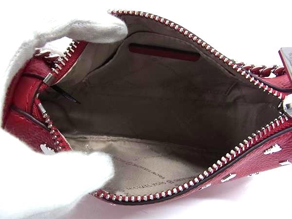 ■新品■未使用■ MICHAEL KORS マイケルコース 35F5S10C1V CARMELA レザー 2WAY ハンドバッグ ショルダー レッド系 BM9916_7