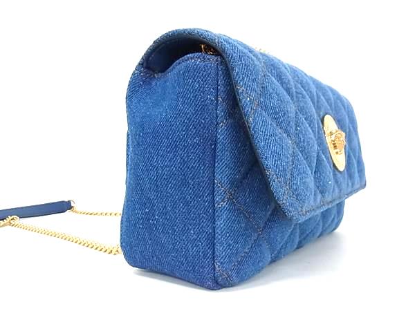 □新品同様□ VERSACE ヴェルサーチ メデューサ デニム チェーン