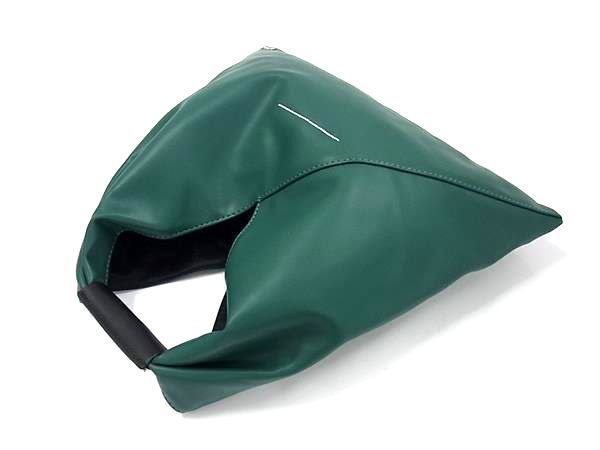 ■新品■未使用■ MM6 Maison エムエムシックス メゾン マルジェラ レザー ワンハンドル ハンドバッグ グリーン系 BN2165_4