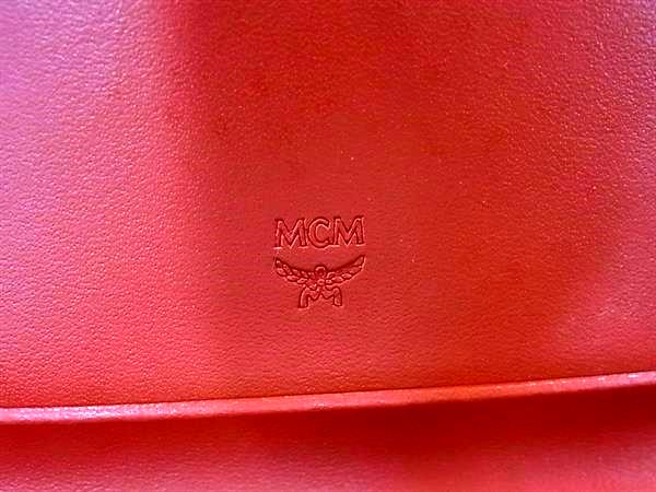 ■極美品■ MCM エムシーエム モノグラム ヴィセトス柄 レザー 三つ折り 長財布 ウォレット ブラウン系 BN4768_5