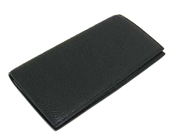 ■新品同様■ BALLY バリー レザー 二つ折り 長財布 ウォレット 札入れ 小銭入れ カード入れ メンズ ブラック系 BN5385_1