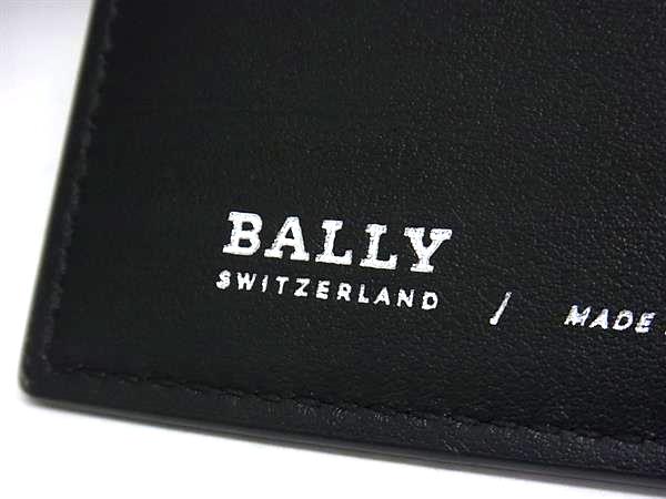 ■新品同様■ BALLY バリー レザー 二つ折り 長財布 ウォレット 札入れ 小銭入れ カード入れ メンズ ブラック系 BN5385_6