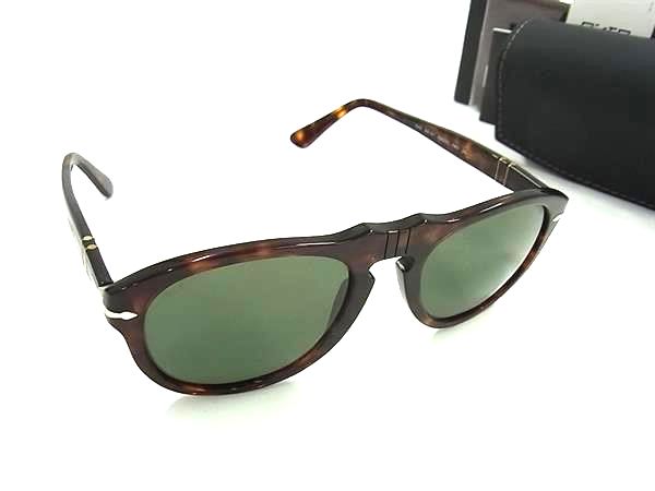 ■新品同様■ Persol ペルソール ティアドロップ サングラス 眼鏡 メガネ メンズ レディース ブラウン系 BN5444
