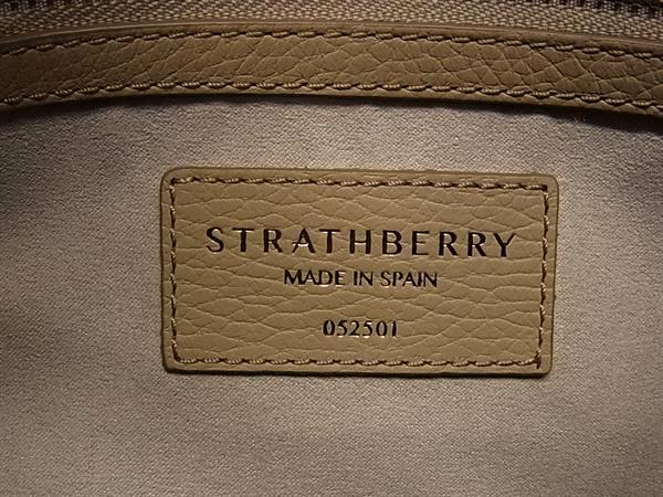 ■極美品■ STRATHBERRY ストラスベリー レザー ワンハンドル ショルダーバッグ ハンドバッグ 肩掛け レディース ベージュ系 BN6505_9
