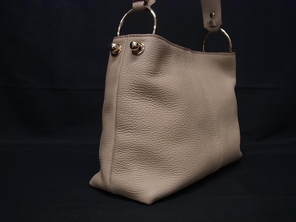 ■極美品■ STRATHBERRY ストラスベリー レザー ワンハンドル ショルダーバッグ ハンドバッグ 肩掛け レディース ベージュ系 BN6505_1