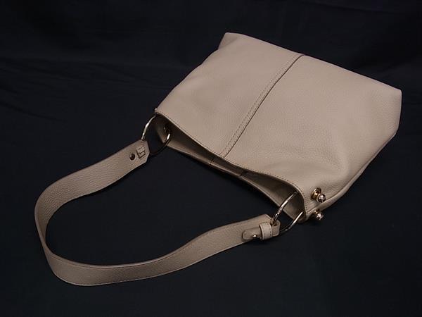■極美品■ STRATHBERRY ストラスベリー レザー ワンハンドル ショルダーバッグ ハンドバッグ 肩掛け レディース ベージュ系 BN6505_4