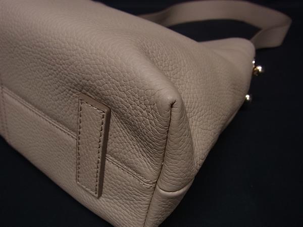 ■極美品■ STRATHBERRY ストラスベリー レザー ワンハンドル ショルダーバッグ ハンドバッグ 肩掛け レディース ベージュ系 BN6505_6