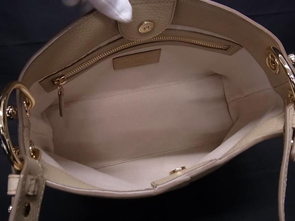 ■極美品■ STRATHBERRY ストラスベリー レザー ワンハンドル ショルダーバッグ ハンドバッグ 肩掛け レディース ベージュ系 BN6505_7