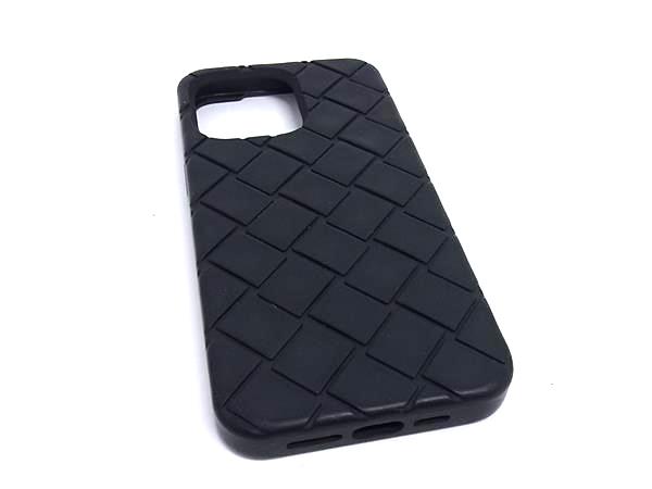 ■美品■BOTTEGA VENETA ボッテガヴェネタ イントレチャート ラバー iPhone15 ProMax 対応 アイフォンケース スマホケース BN8902