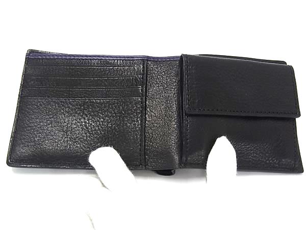 ■美品■ Paul Smith ポールスミス レザー 二つ折り 財布 ウォレット 札入れ 小銭入れ メンズ ブラック系 BN8987_2
