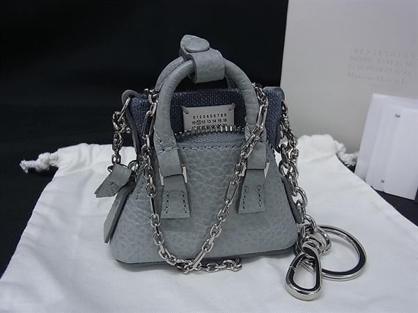 ■新品■未使用■ Maison Margiela メゾンマルジェラ SA2VL0009 5AC クラシック レザー チェーン キーホルダー チャーム BN9521
