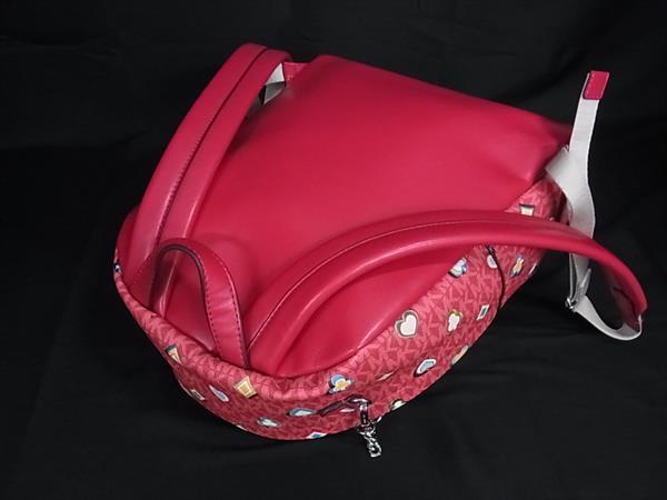 ■新品■未使用■ MICHAEL KORS マイケルコース SLATER PVC リュックサック バックパック デイパック ピンク系×マルチカラー BN9541_2