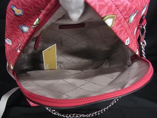 ■新品■未使用■ MICHAEL KORS マイケルコース SLATER PVC リュックサック バックパック デイパック ピンク系×マルチカラー BN9541_4