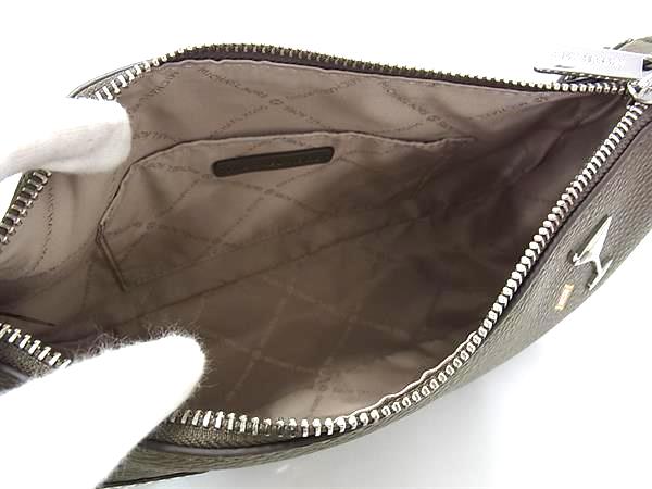 ■新品■未使用■ MICHAEL KORS マイケルコース CARMELA レザー 2WAY ハンドバッグ ショルダー 肩掛け 斜め掛け カーキ系 BN9543_4