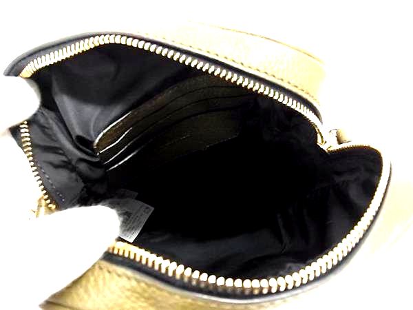 ■新品同様■ VERSACE ヴェルサーチ メデューサ レザー ショルダーバッグ クロスボディ メンズ レディース カーキ系 BP2405_7