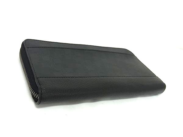■新品負けず劣らず■ dunhill ダン吸血鬼 ディーエイト コンフィデンシャル PVC×なめし革 ラウンドジッパー 長紙入れ ウォレット BP3996