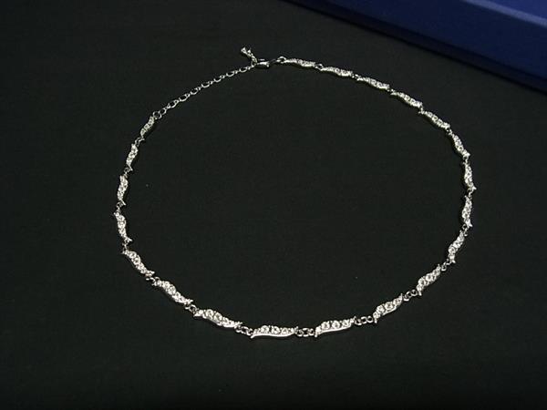 ■極美品■ SWAROVSKI スワロフスキー ラインストーン ネックレス アクセサリー レディース シルバー系 BP4382