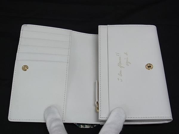 ■新品■未使用■ agnes b. アニエスベー レザー フラワー 二つ折り 財布 ウォレット 小銭入れ 札入れ マルチカラー BP5094_3
