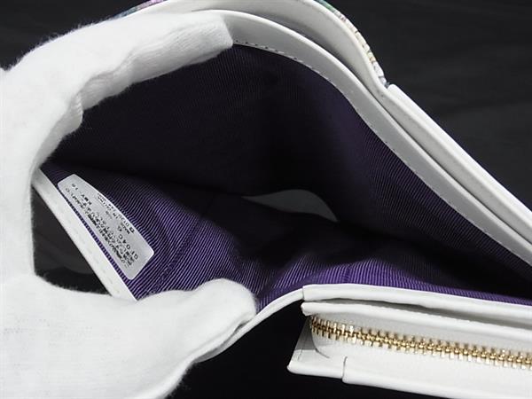 ■新品■未使用■ agnes b. アニエスベー レザー フラワー 二つ折り 財布 ウォレット 小銭入れ 札入れ マルチカラー BP5094_4