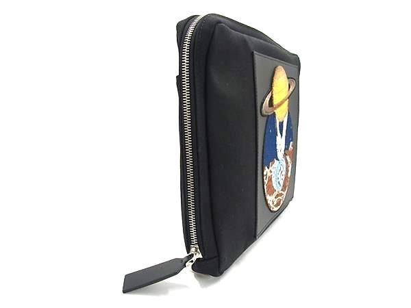 ■新品■未使用■ VALENTINO GARAVANI ヴァレンティノ ガラヴァーニ キャンバス クラッチバッグ セカンドバッグ  ブラック系 BP7125_1
