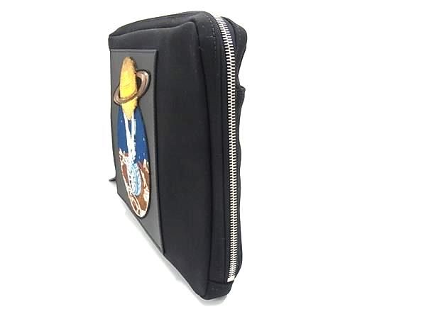 ■新品■未使用■ VALENTINO GARAVANI ヴァレンティノ ガラヴァーニ キャンバス クラッチバッグ セカンドバッグ  ブラック系 BP7125_2