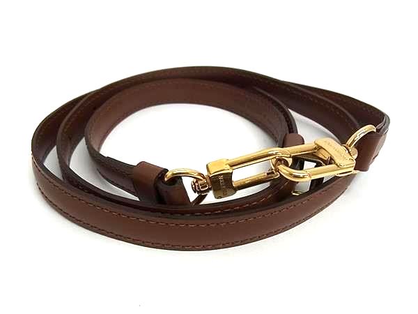 ■美品■ LOUIS VUITTON ルイヴィトン バッグ用 ショルダーストラップ 肩掛け レディース メンズ ブラウン系 BQ5302