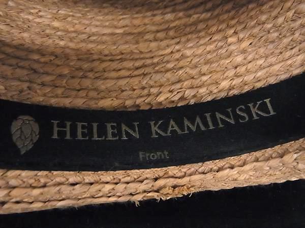 □極美品□ HELEN KAMINSKI ヘレンカミンスキー ラフィア ハット 帽子
