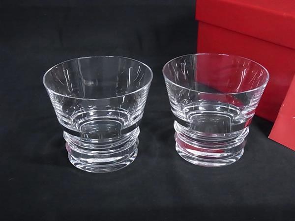 ■新品■未使用■ Baccarat バカラ ベガ クリスタルガラス ロックグラス コップ 食器 テーブルウェア ペア 2客セット クリア BR0561