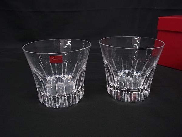 ■新品■未使用■ Baccarat バカラ エトナ クリスタルガラス ロックグラス コップ 食器 テーブルウェア ペア 2客セット クリア BR0570
