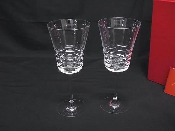 ■新品同様■ Baccarat バカラ ローラ グラス 食器 テーブルウェア 2客セット クリア BR1393