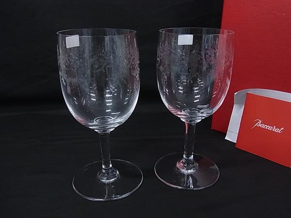 ■新品■未使用■ Baccarat バカラ セビーヌ クリスタルガラス ワイングラス 食器 テーブルウェア 2客セット クリア BR1444