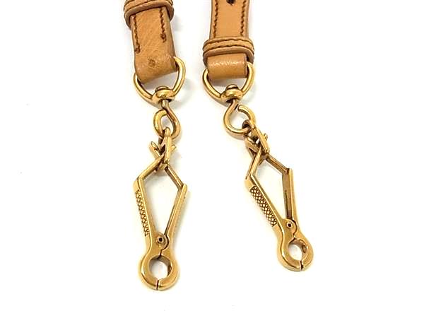■極上■本物■ miumiu ミュウミュウ オーストリッチ バッグ用 ショルダーストラップ 肩掛け ブラウン系 BS0409_2